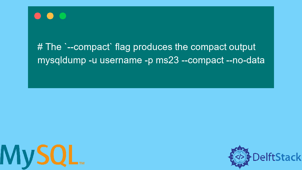 Show Table and Database Structure in MySQL Delft Stack